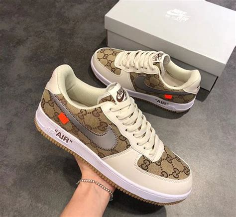 Air Force 1 Af1 X Gucci Logo2 1800forbail Custom Nike Shoes Air