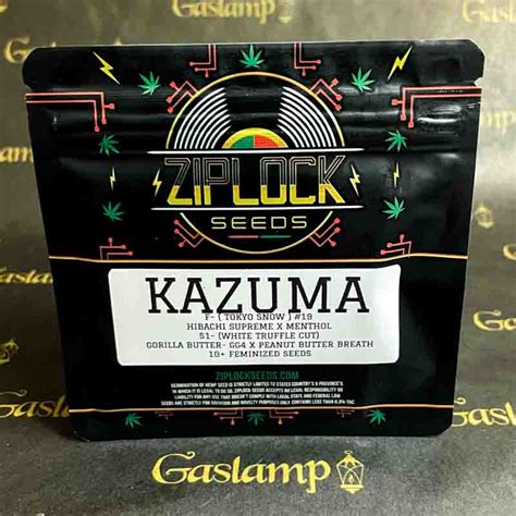 Ziplock Seeds Kazuma 10 Feminized Seeds Gaslamp Seeds