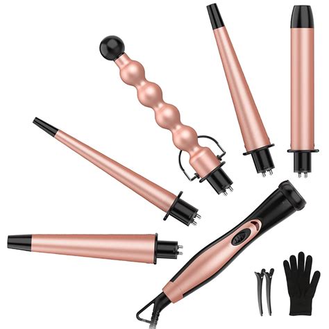 5 In 1 Curling Iron Set Bestope Pro Curling Wand Iron