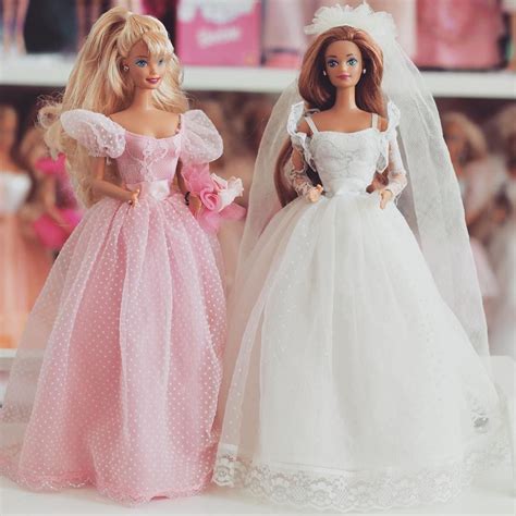 Photo 1990 Wedding Day Barbie Bridesmaid And Midge Bride Mattel