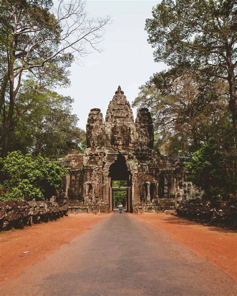 Bayon Temple Entrance In Angkor Wat Cambodia Via Finduslost The Angkor Wat Temple In Siem
