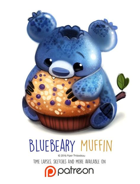 Big work, talent and efforts help to create to artists such masterpieces. Day 1408. Bluebeary Muffin, Piper Thibodeau on ArtStation ...