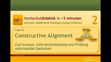 Hd³ Folge 02 Constructive Alignment Youtube