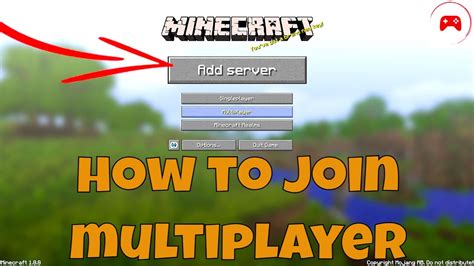 How To Join Multiplayer On Minecraft Youtube