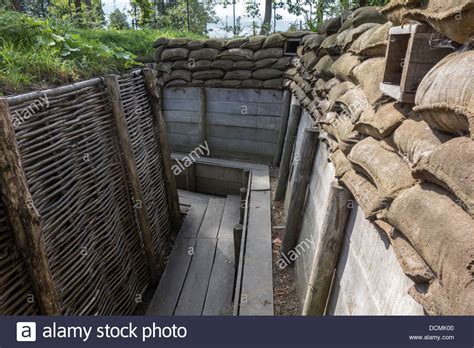 German First World War One Trench Showing Fire Step