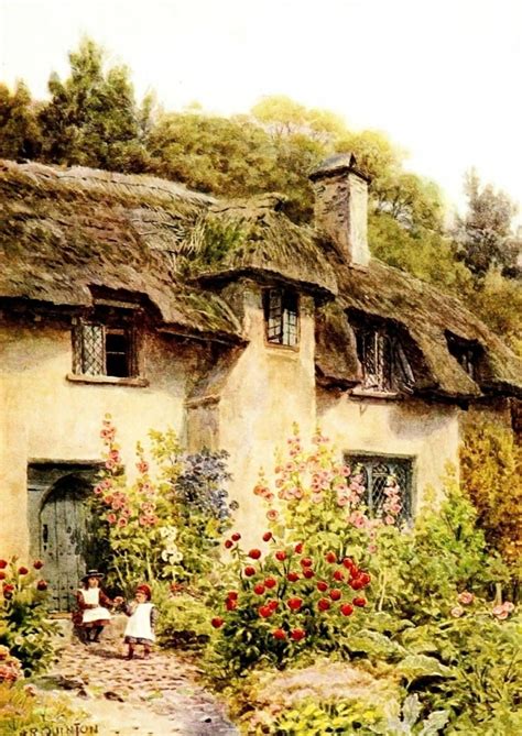 The Cottages And The Village Life Of Rural England 1912 Cottage Garden