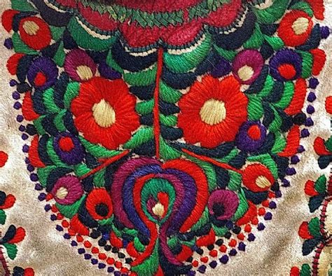 Hungarian Folk Art Embroidery Matyo Roses Art Kaleidoscope