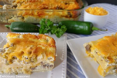 Breakfast Lasagna With Sausage Egg And Cheese Deliciously Seasoned