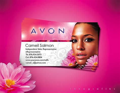 Awesome Avon Business Card Template By Using High Resolution Image And