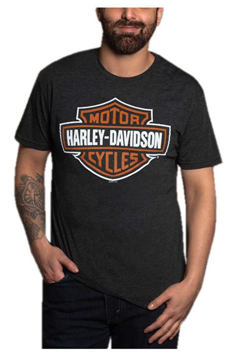 Harley Davidson Mens Bands Vintage Poly Blend Short Sleeve Crew T Shirt