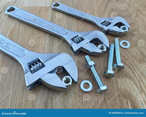 Wrenches And Nuts And Bolts Stock Photo Image Of Bolts Washers 60003876