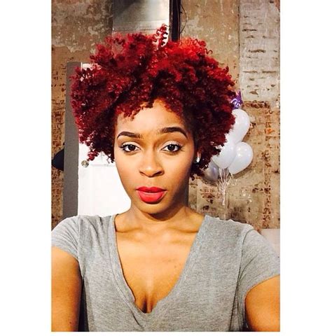 Must try red short haircut layered african american. Red colored natural hair | Hair dye colors, Natural hair ...