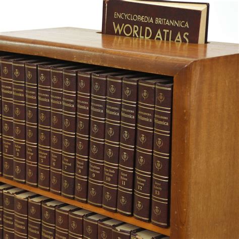 Encyclopedia Britannica Vintage Set W/ Bookcase | Loveseat Online ...