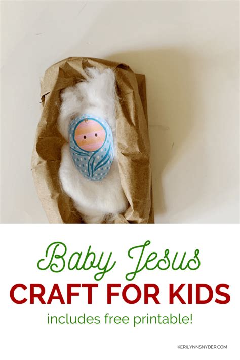 Easy Baby Jesus Craft Keri Lynn Snyder