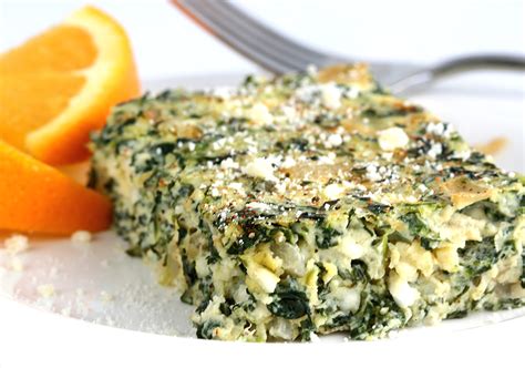 Spinach Cheese Bake Recipe 113 Calories Healthy Recipes Recipes