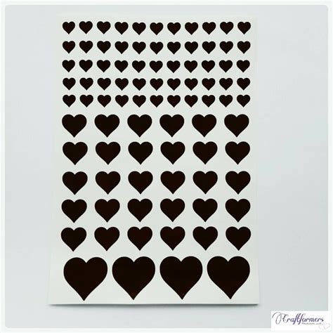 Heart Decals Vinyl Decals Heart Shape Stickers Love Hearts Etsy Uk