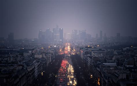 Paris Freedom Cityscapes Streets Cars Photography France Mist Hd
