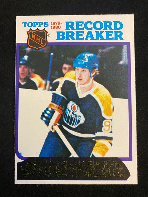 Lot Nm Mt 1980 81 Topps Wayne Gretzky Record Breakers Unscratched