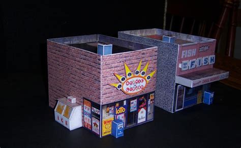 Papercraft Store Buildings Weird Fantastic Toy Adventures