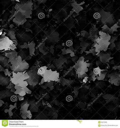 Dark Black And White Watercolor Texture Stock Vector Illustration Of