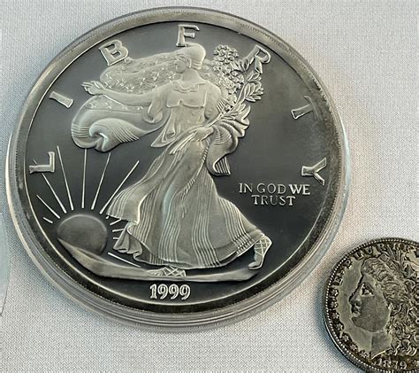 Sold Price 1999 Us Liberty One Troy Pound 1lb 999 Fine Silver Round