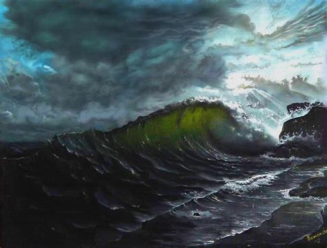 Dark Sea Painting By Demoncio