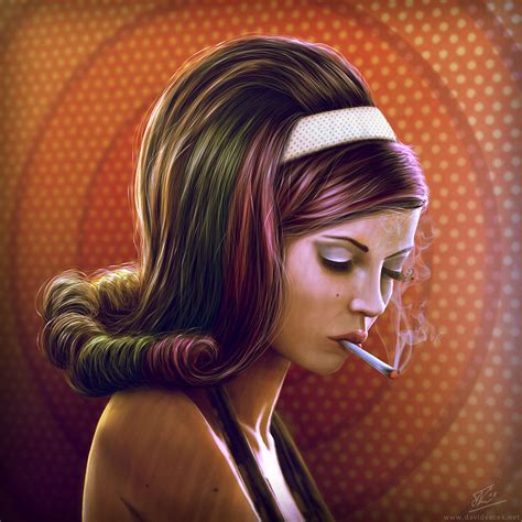 Girl Smoking By David Vacek On Deviantart