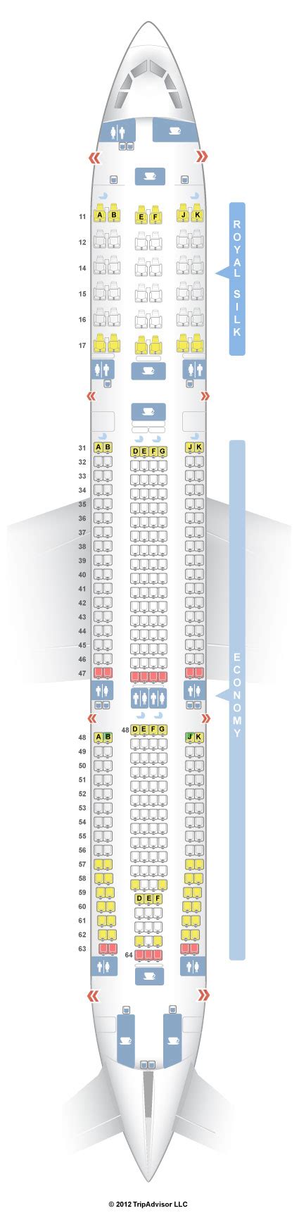 Seatguru Seat Map Thai Airbus A330 300 330 V1