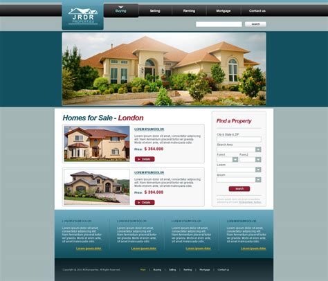 Search for property with the uk's leading resource. Homes for sale website design by djnick2k on DeviantArt