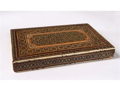 mirror box wooden inlay mosaic persian khatam kari nineteenth star