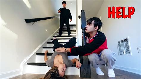 He Pushed Her Down The Stairs Youtube