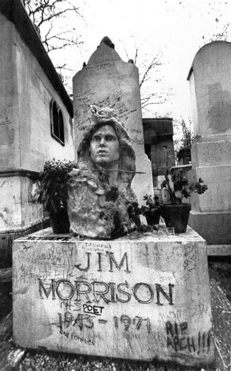 Original Jim Morrison Headstone Sculpture Now Gone Jim Morrison Jim