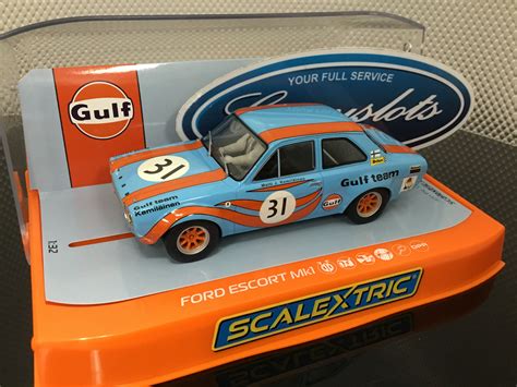 Scalextric C4013 Ford Escort Gulf Edition 132 Slot Car