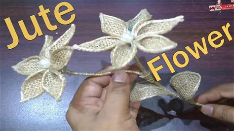 How To Make Jute Flower Rope Flowercrafts Designs Fordiy Crafts