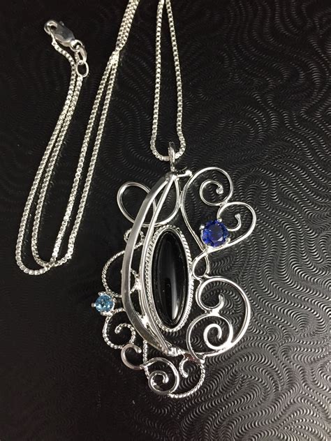 Artisan Art Nouveau Necklace Sterling Silver Wire Filigree Necklaces
