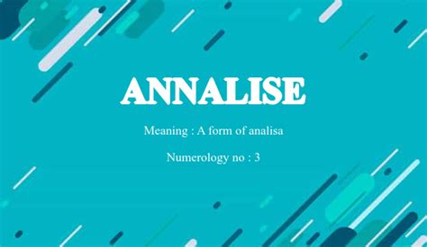 Annalise Name Meaning