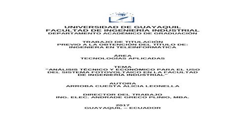Universidad De Guayaquil Facultad De IngenierÍa Ec