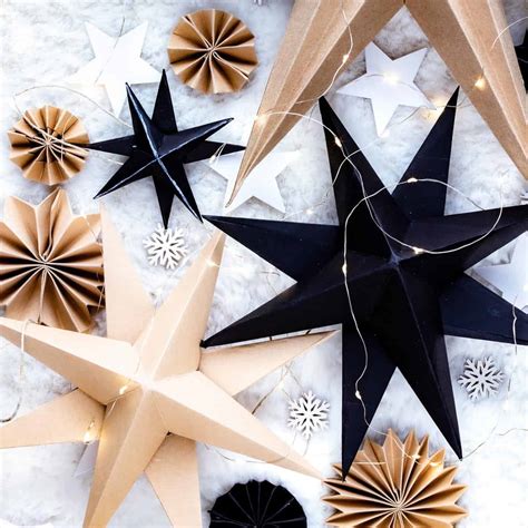 Diy 3d Paper Stars Easy Step By Step Chalking Up Success