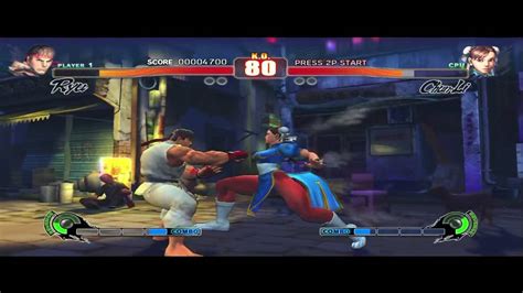 Street Fighter Iv Ryu Vs Chun Li Youtube