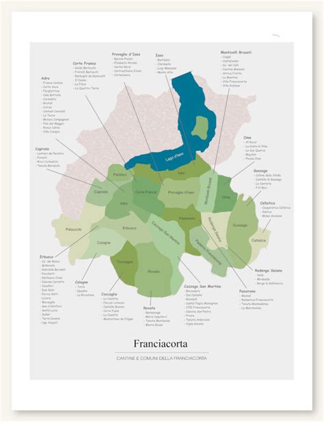 Wine Map Franciacorta Italy Bonavin