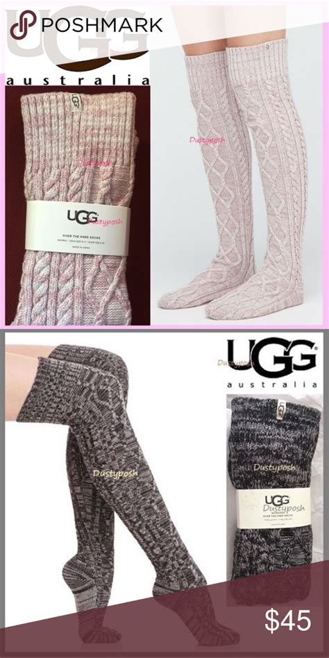 ugg cable knit over the knee boot socks thigh high one pair of awesome ugg cable knit over the