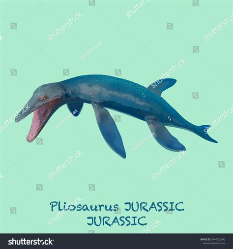 Pliosaurus Jurassic Collection Various Dinosaurs Reptiles Stock