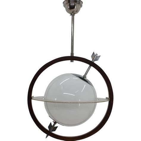 Vintage Saturn Hanging Lamp By Gio Ponti Pietro Chiesa For Fontanaarte