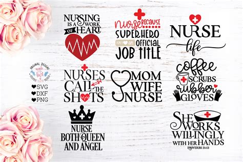 Nurse Svg Nursing Quotes Bundle 219737 Svgs Design Bundles