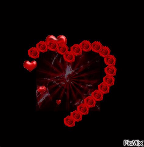 Heart Rose Free Animated  Picmix
