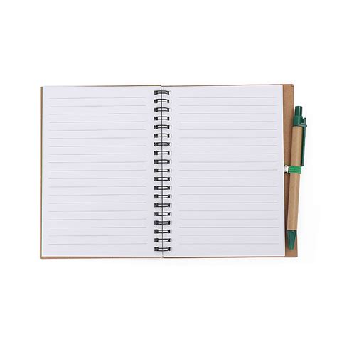 Custom Promotional Recycled Spiral Notebook With Pen Bsd0276 Buy