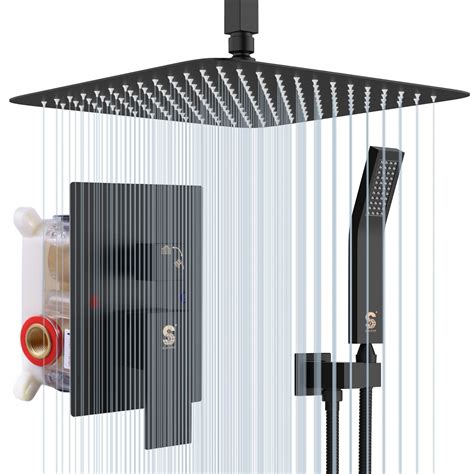 9 best showerheads to transform your bathroom and save you money SR SUN RISE 16 Inches Matte Black Shower Set System ...