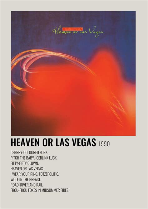 Cocteau Twins Heaven Or Las Vegas Music Poster