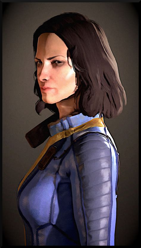 Artstation Fallout 4 Nora Portrait Paintover