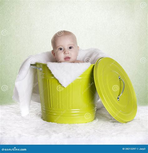 Baby Bucket Stock Image Image Of Cute Bucket Innocence 28213297